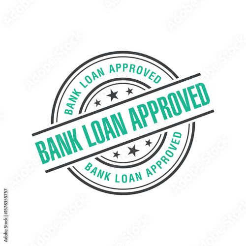 Bank Loan Approved Letter Rubber Stamp Template