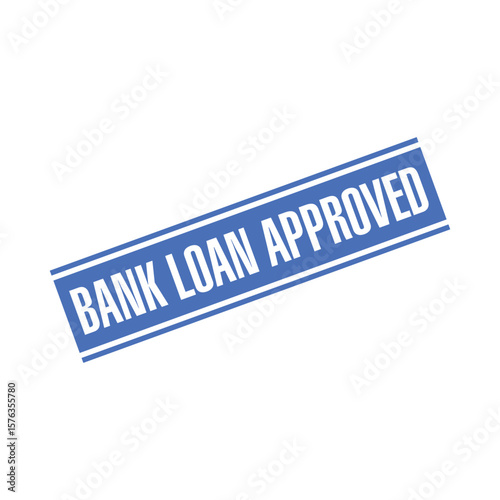 Bank Loan Approved Letter Rubber Stamp Template