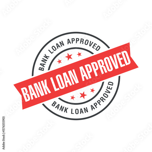 Bank Loan Approved Letter Rubber Stamp Template