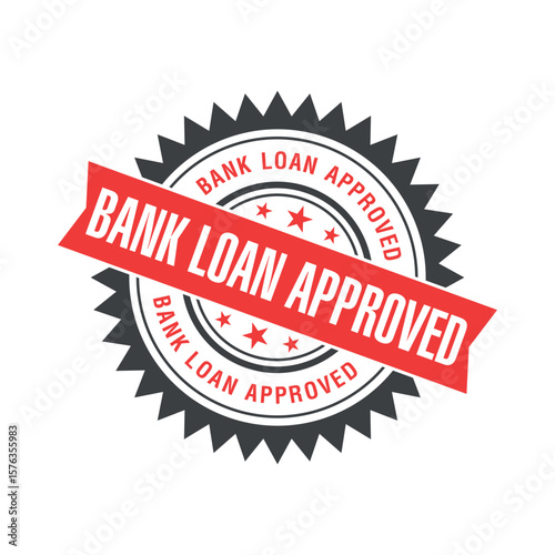 Bank Loan Approved Letter Rubber Stamp Template