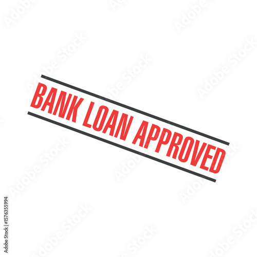 Bank Loan Approved Letter Rubber Stamp Template