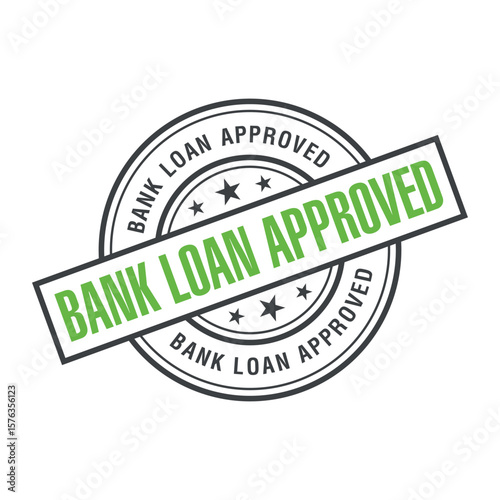 Bank Loan Approved Letter Rubber Stamp Template