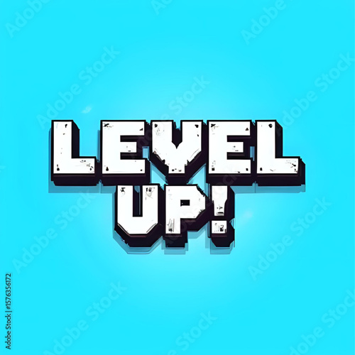 Level Up! Pixel Art Game Graphic