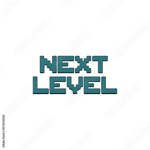 Pixel Art: Next Level Gaming Design - Retro 8-bit Text Graphic