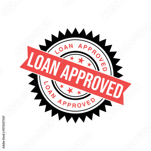 Loan Approved Letter Rubber Stamp Template