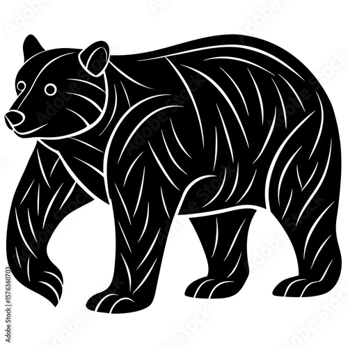 vector illustration of a bear