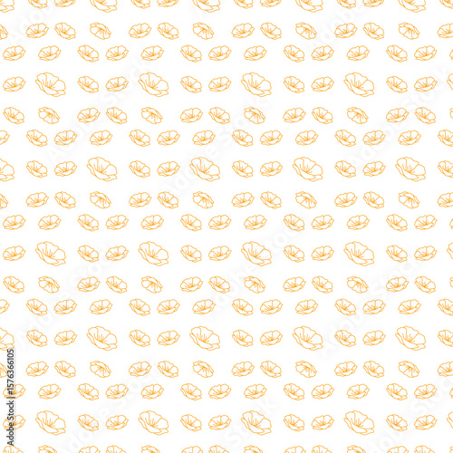 Abstract pattern with scattered geometric shapes in a repeating arrangement. This image features a simple design with a sense of modernity and minimalism.