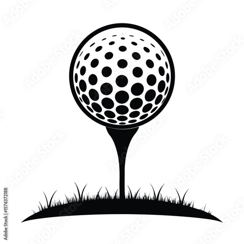 golf ball and tee