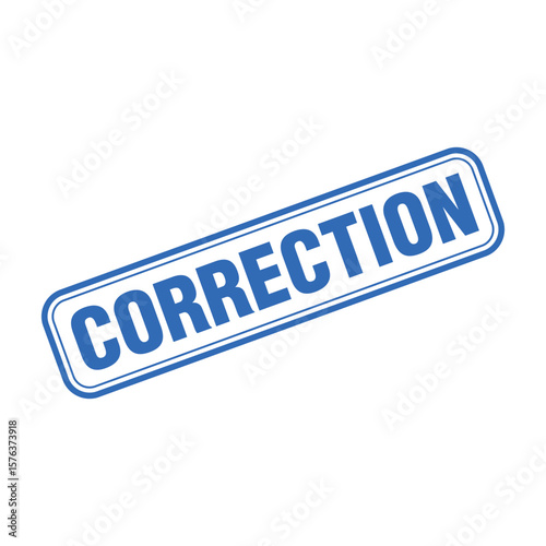Correction Letter Rubber Stamp Template Design