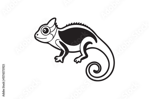 Chameleon silhouette. (1)