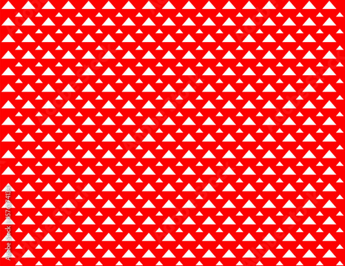 Geometric seamless pattern. Arrow background. Abstract texture. Repeated red and white Monochrome graphic shapes of arrow.