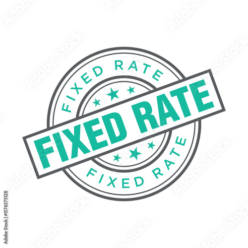 Fixed Rate Letter Rubber Stamp Template Design
