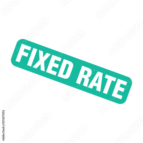 Fixed Rate Letter Rubber Stamp Template Design