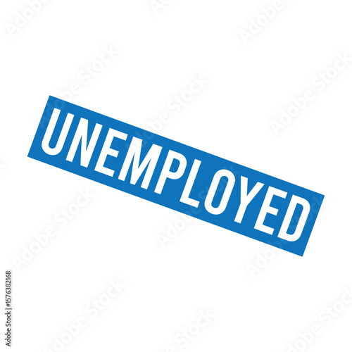 Unemployed Letter Rubber Stamp Template Design
