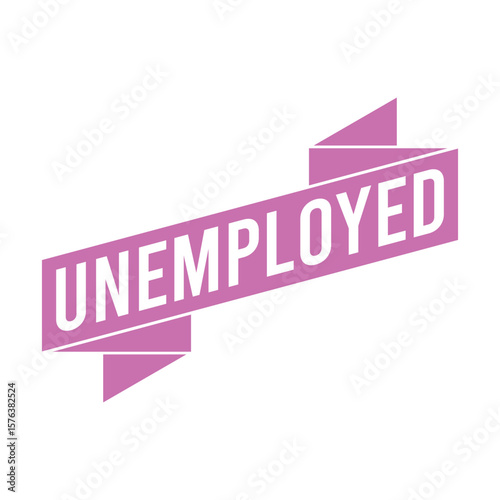 Unemployed Letter Rubber Stamp Template Design