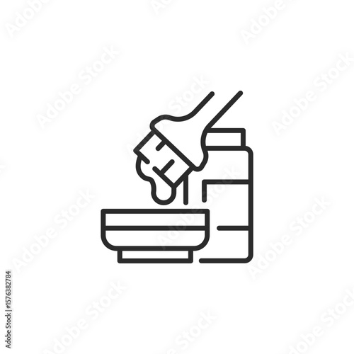 Hair dye icon. Simple hair dye icon for social media app and web design. Vector illustration