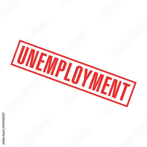 Unemployment Letter Rubber Stamp Template Design