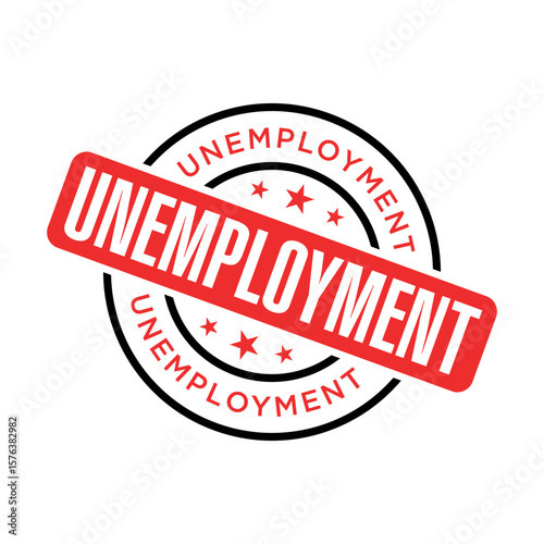 Unemployment Letter Rubber Stamp Template Design