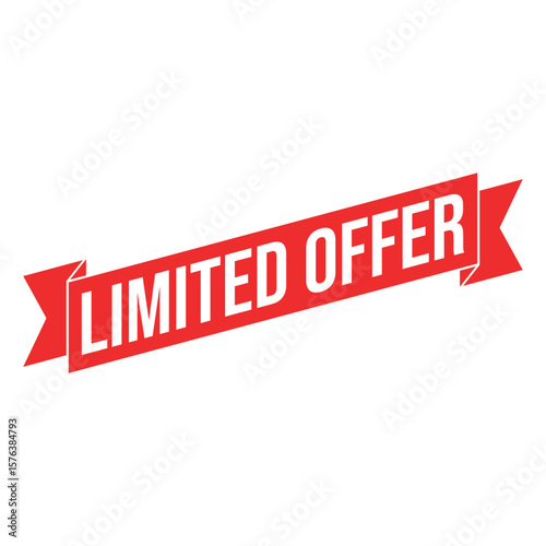 Limited Offer Letter Rubber Stamp Vector Design Template