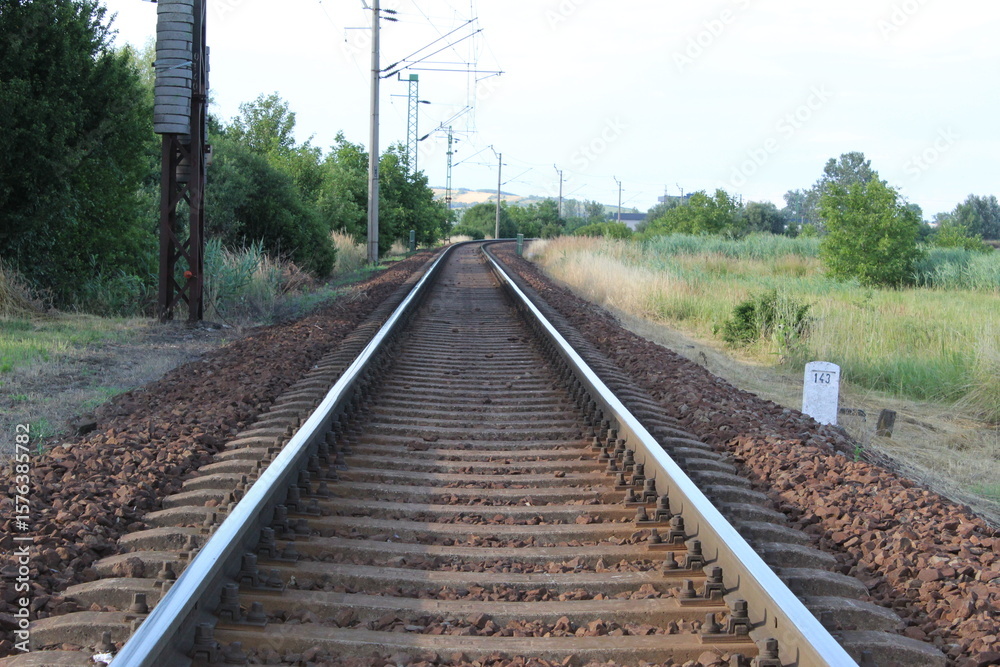 Fototapeta premium railway in the countryside