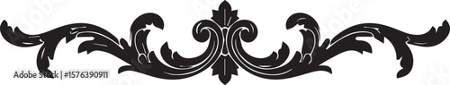 Ten Black and White Floral Swirls Decorative Elements Vintage Style Ornament Set Design vector Adobe Illustrator Artwork