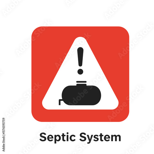 Septic System Alert. Emergency Tank Warning