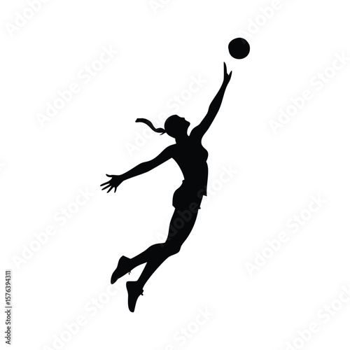 Dynamic vector silhouettes depict athletes in action, capturing the essence of sport with players, balls, and figures engaged in tennis, basketball, and soccer female girl football soccer player