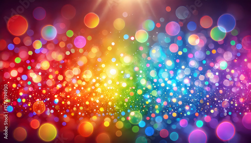 rainbow bokeh