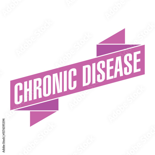 Chronic Disease Letter Rubber Stamp Vector Design Template