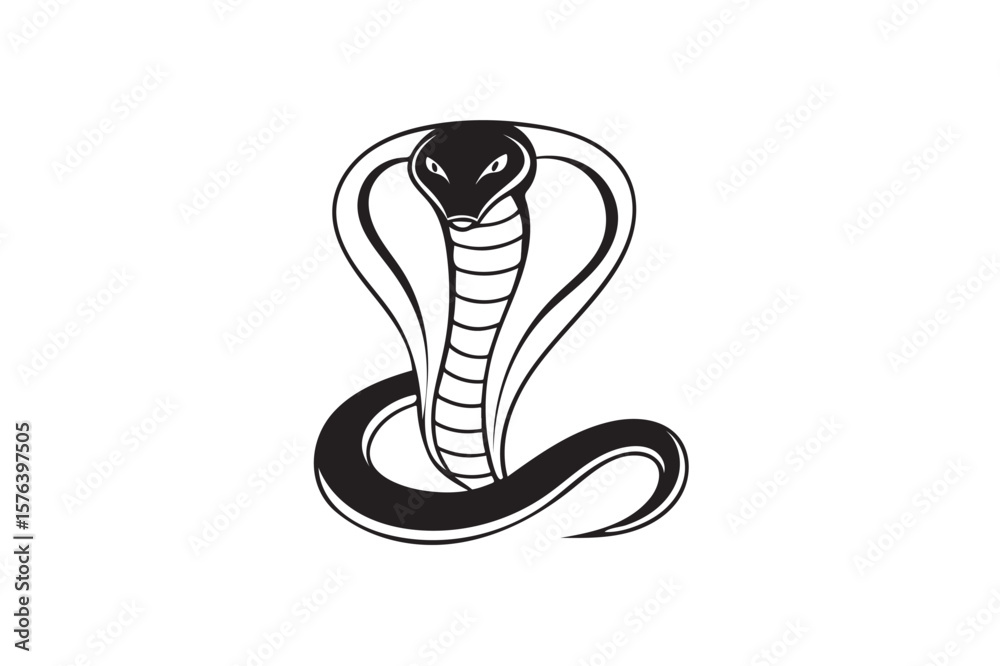Fototapeta premium Cobra silhouette.