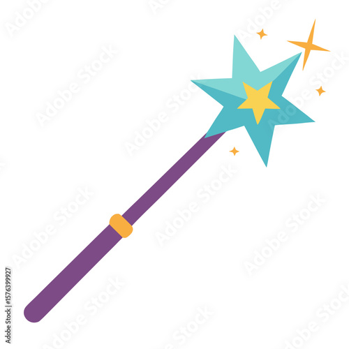magic wand and stars