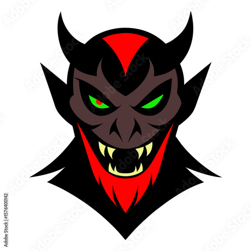 red devil face