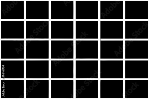 Black Square Grid with Uniform Gaps on White squares