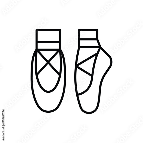 Ballet icon vector
