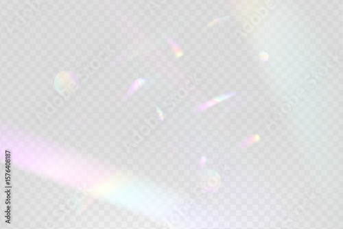 Bild auf Leinwand A cluster of colors, bright rays of the spectrum