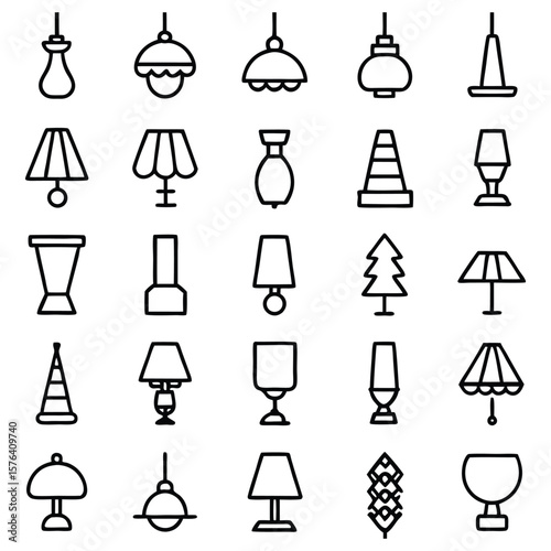Various lamps and lighting fixtures ceiling lights