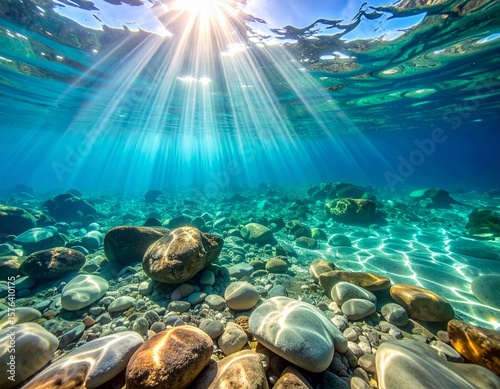 coral reef and sea