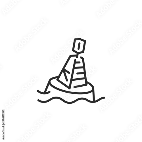 Buoy icon. Simple buoy icon for social media, app and web design. Vector illustration