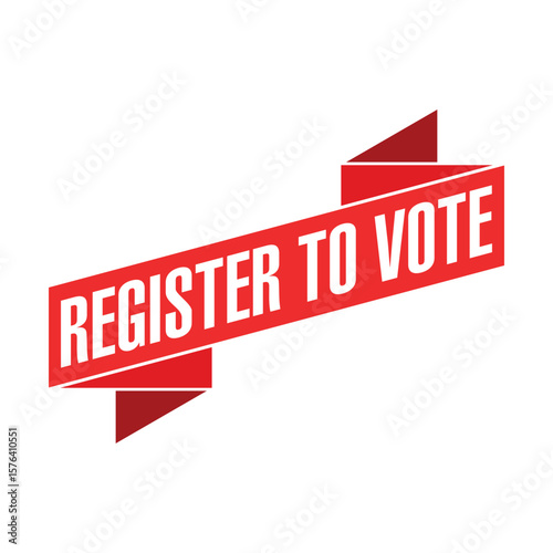 Register to Vote Letter Rubber Stamp Template Design