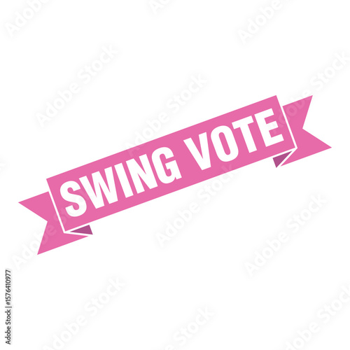 Swing Vote Letter Rubber Stamp Template Design