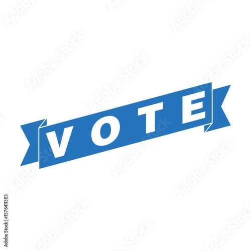 Vote Letter Rubber Stamp Template Design
