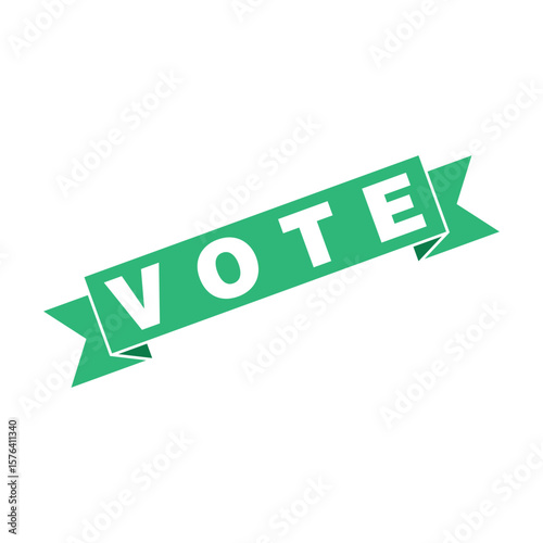 Vote Letter Rubber Stamp Template Design