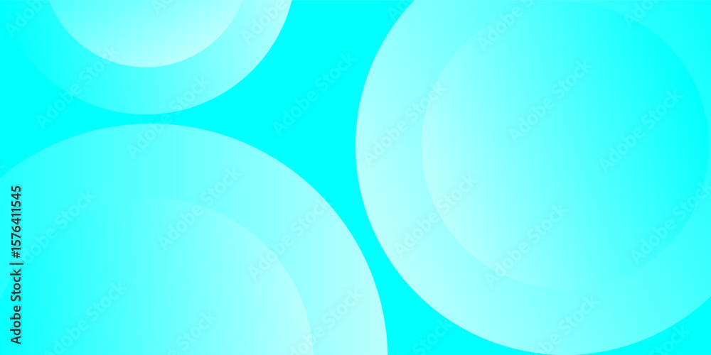 Obraz premium Modern banner background. full color, bright blue green gradation, circle wave eps 10