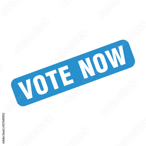 Vote Now Letter Rubber Stamp Template Design