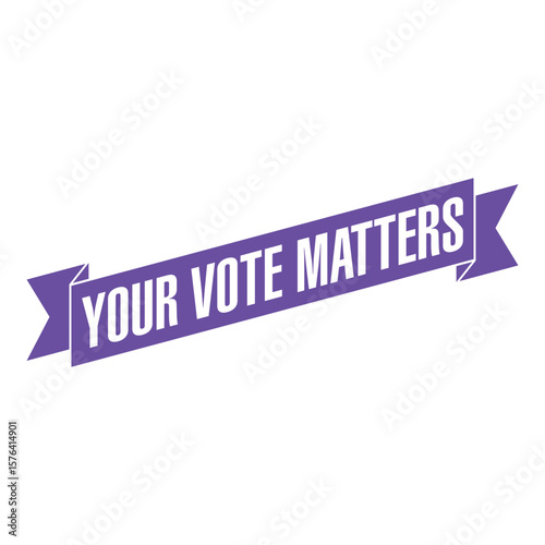 Your Vote Matters Letter Rubber Stamp Template Design