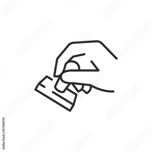 Stamp icon. Simple stamp icon for social media, app and web design. Vector illustration