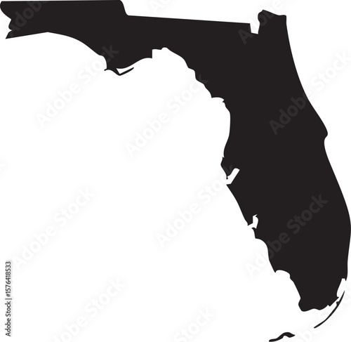 Florida Vector Map High Detailed 