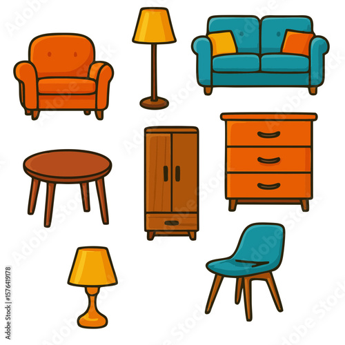Furniture stickers