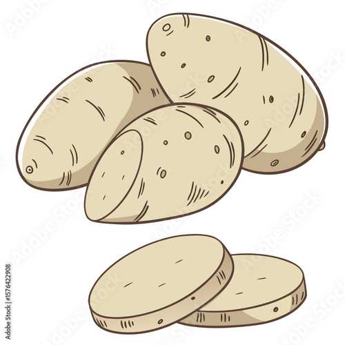 potato chips isolated on white