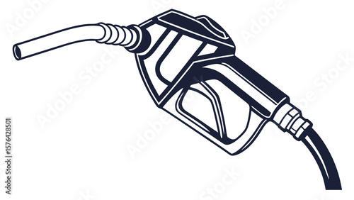 Gas pump nozzle fuel dispenser vector illustration for gasoline station and petrol fuel industry 100